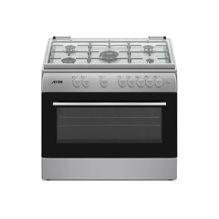فرن غاز ارو 60*90 سم 5 شعلات أمان كامل تركي