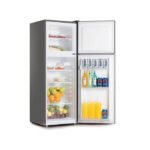 ثلاجة بابين 5 قدم ارو فضي