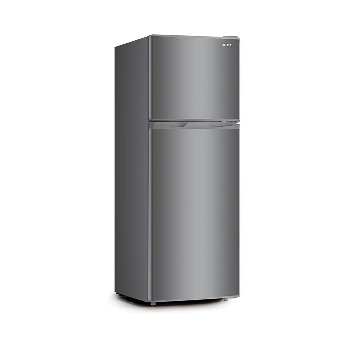 ثلاجة بابين 5 قدم ارو فضي