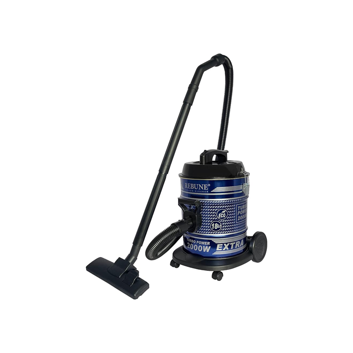 مكنسة ريبون برميل 18 لتر 2000 وات أزرق