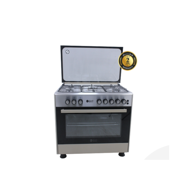 فرن غاز دانسات 5 شعلات 90*60 سم - استيل