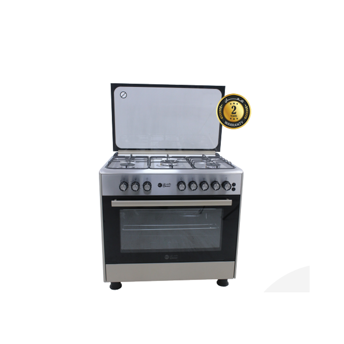 فرن غاز دانسات 5 شعلات 90*60 سم - استيل