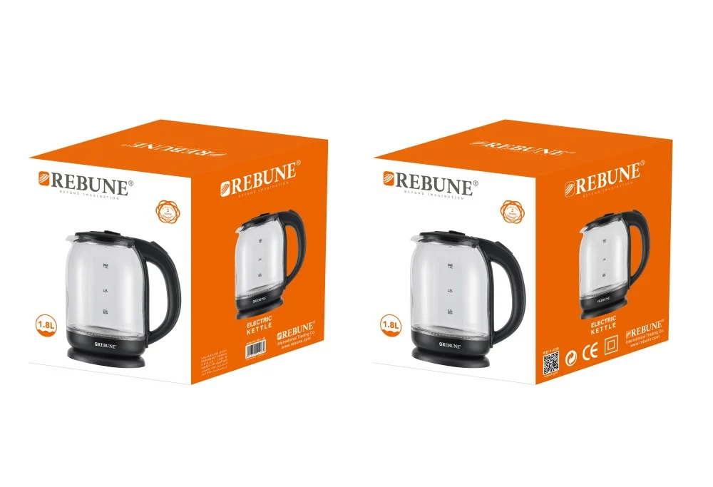 غلاية ماء ريبون 1.8 لتر 1500 وات زجاج