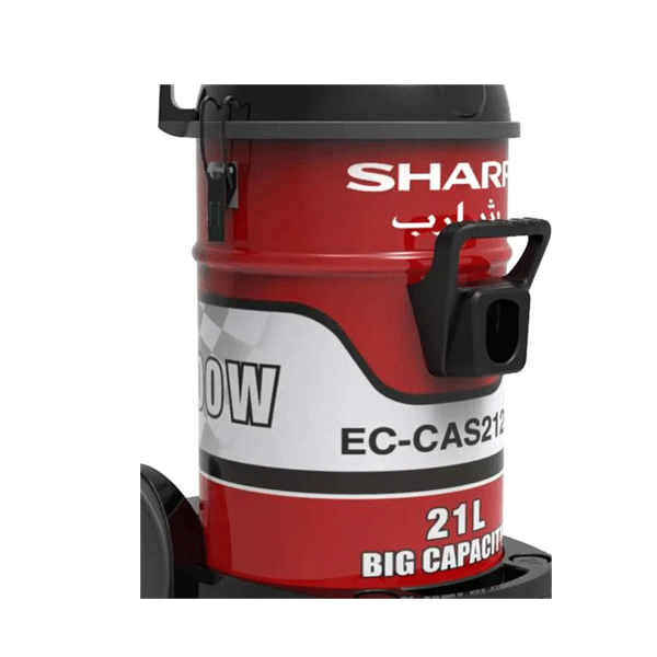 مكنسة كهربائية برميل شارب 21 لتر 2100 وات أحمر