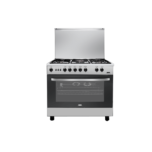 فرن غاز هام 5 عيون 55*80سم امان كامل - ستيل