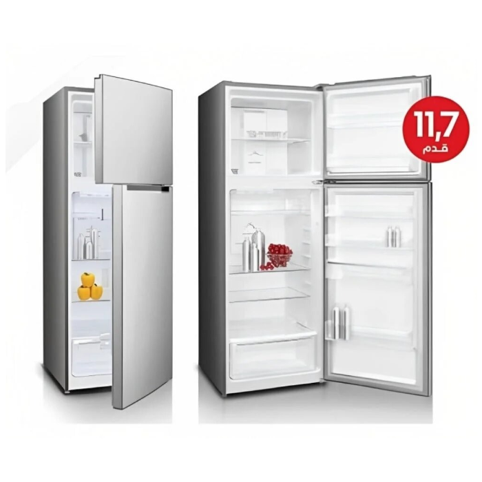 ثلاجة بابين جنرال جولدي 11.7 قدم نو فروست ستيل