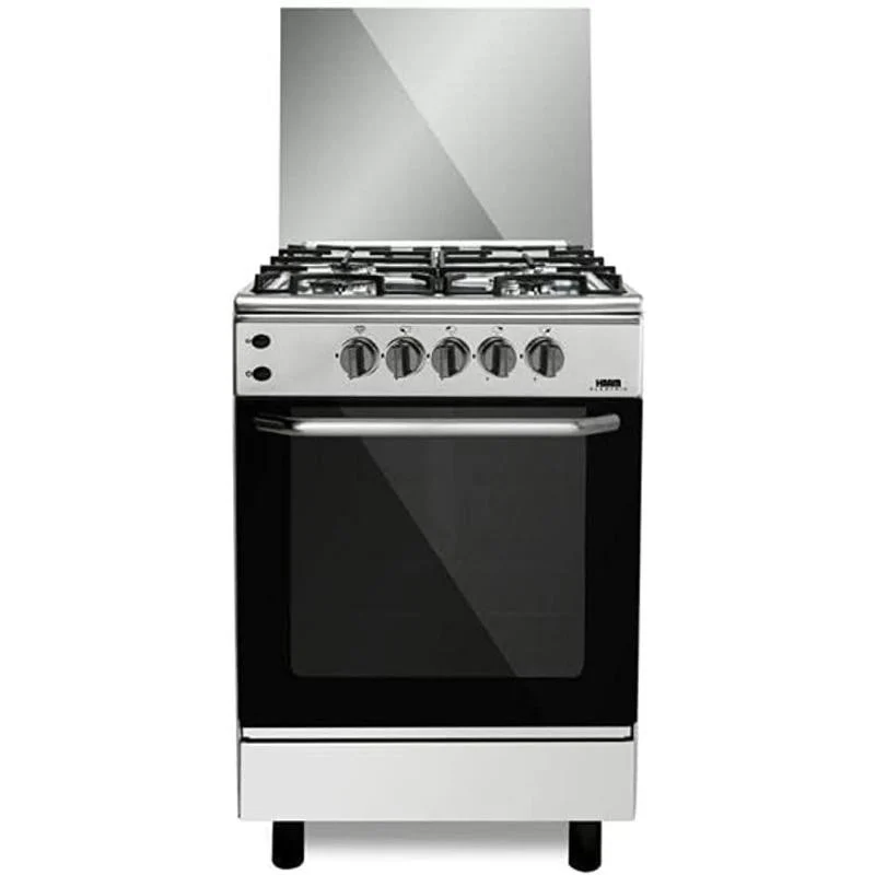 فرن هام غاز 4 عيون 55*55 سم امان كامل - ستيل