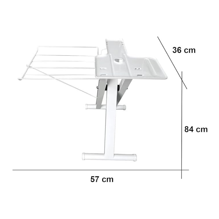 مكواه بخار كبس تكنو بيست 36 بوصة أبيض